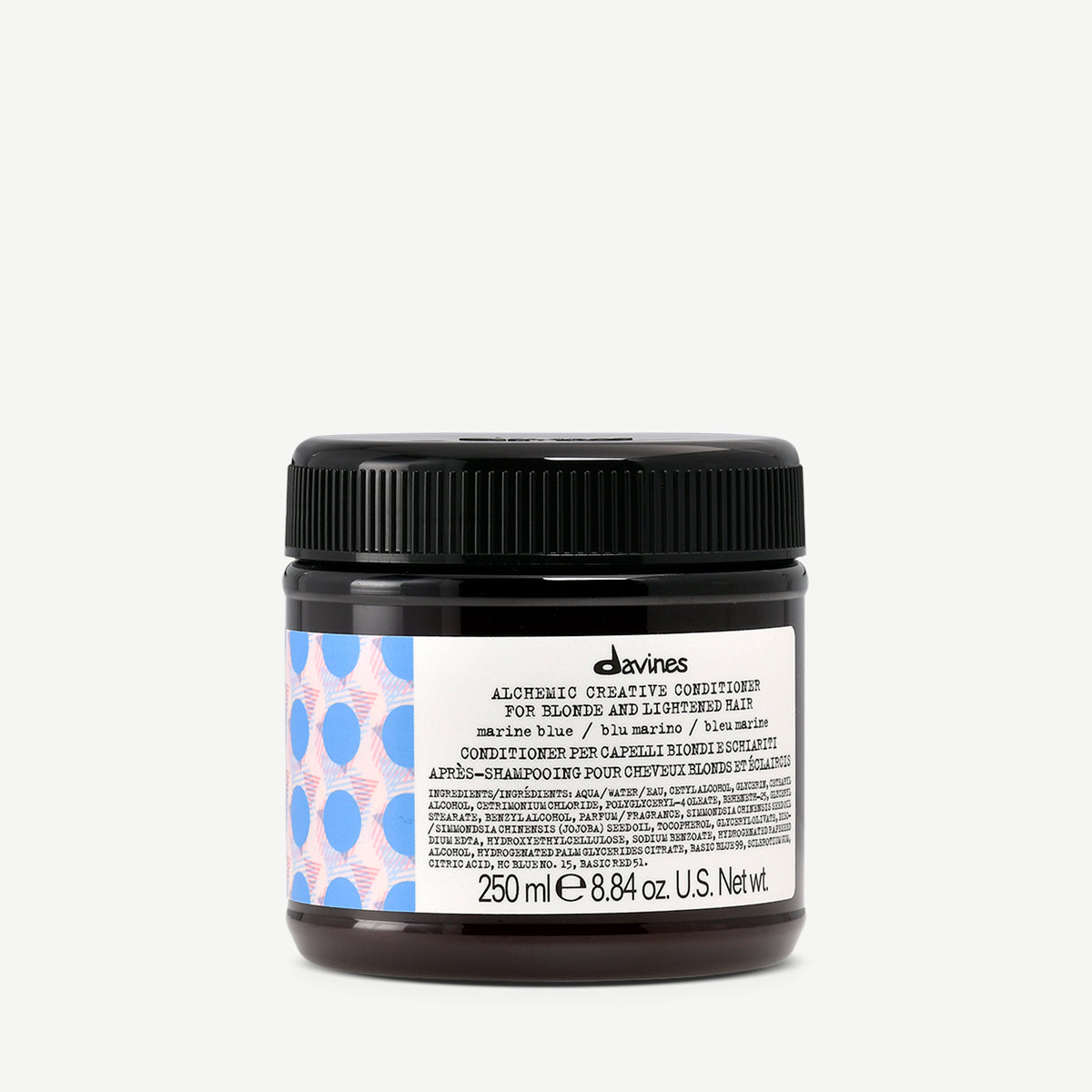 ALCHEMIC Creative Conditioner Marine Blue <p>Kondicionér pro docílení kreativních odstínů pro blond a zesvětlené vlasy - odstín námořní modrá.</p>
250 ml Davines