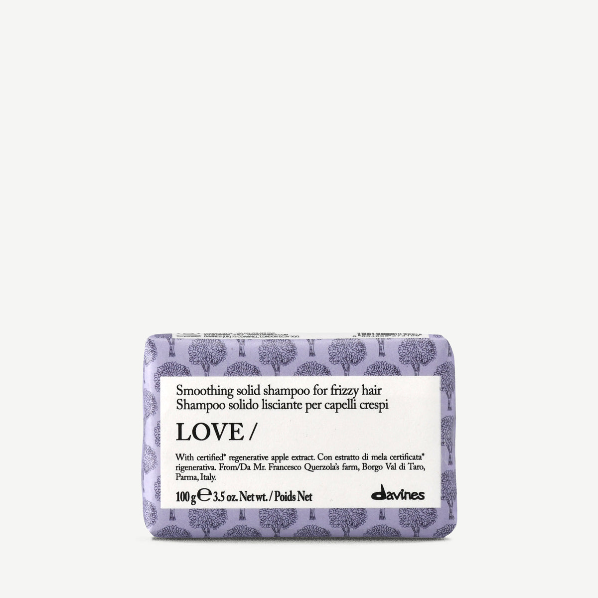 LOVE Shampoo Bar <p>Tuhý šampon pro nepoddajné a krepaté vlasy s extraktem z oliv.</p>
100 g Davines