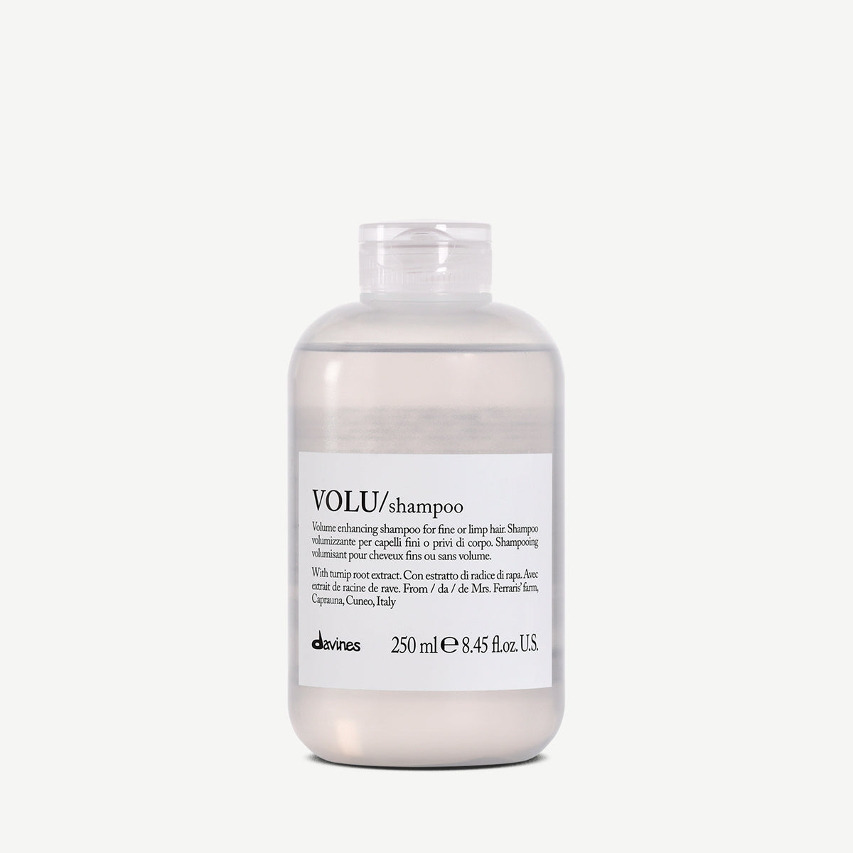 VOLU Shampoo <p>Šampon pro vlasy jemné a bez života.</p>
<p> 250 ml Davines
