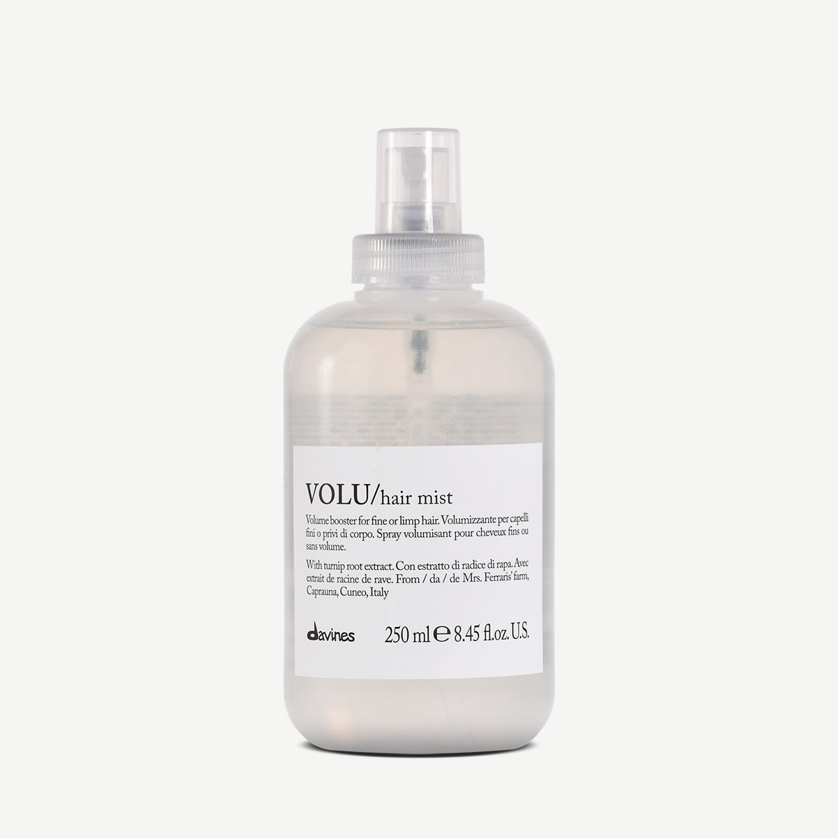 VOLU Hair Mist <p>Bezoplachová mlha pro vlasy jemné a bez života.</p>
250 ml Davines