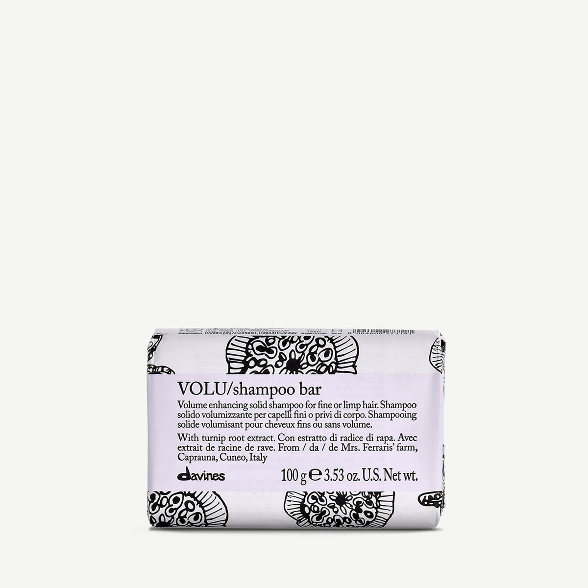 VOLU Shampoo Bar <p>Tuhý šampon pro jemné a slabé vlasy s extraktem z tuřínu.</p>
<p> 100 g Davines