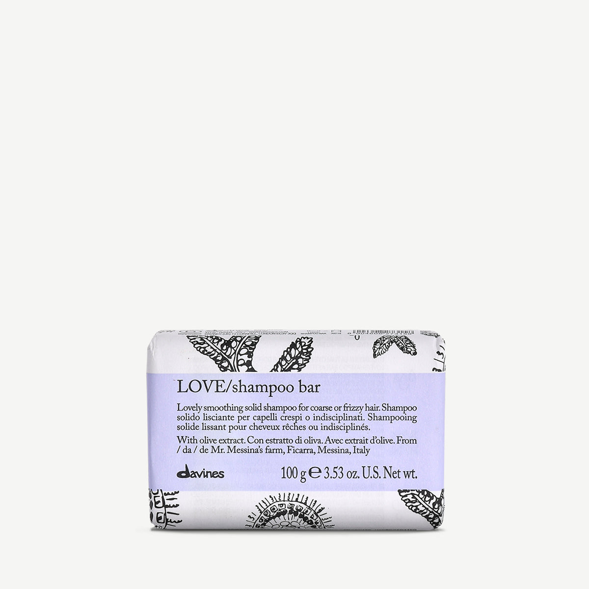 LOVE Shampoo Bar <p>Tuhý šampon pro nepoddajné a krepaté vlasy s extraktem z oliv.</p>
100 g Davines