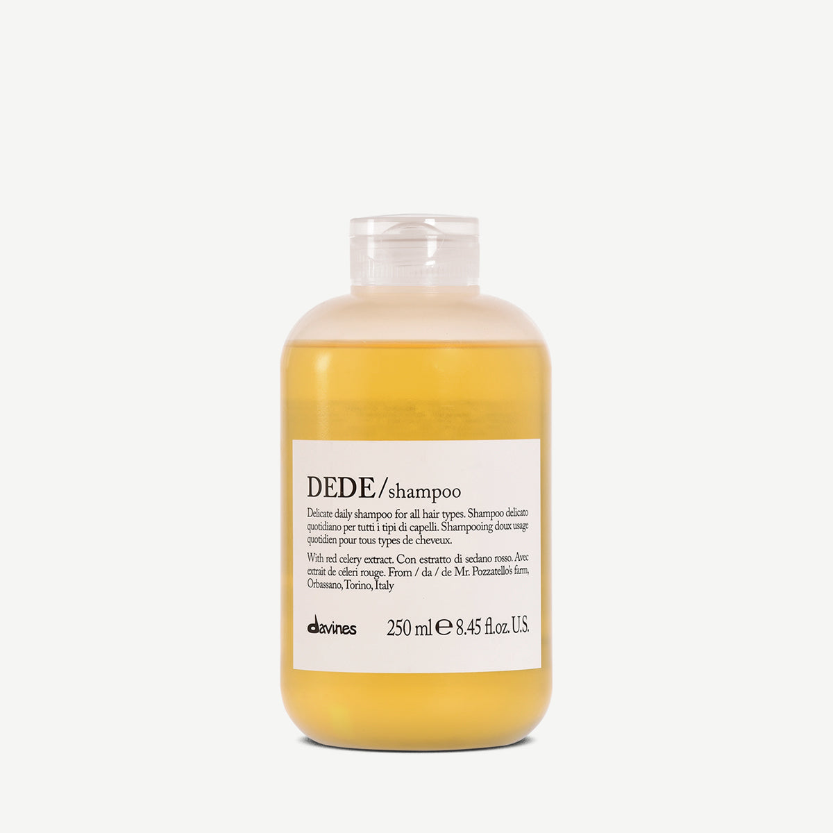 DEDE Shampoo <p>Jemný šampon, který je ideální pro denní použití na všechny typy vlasů.</p>
250 ml Davines
