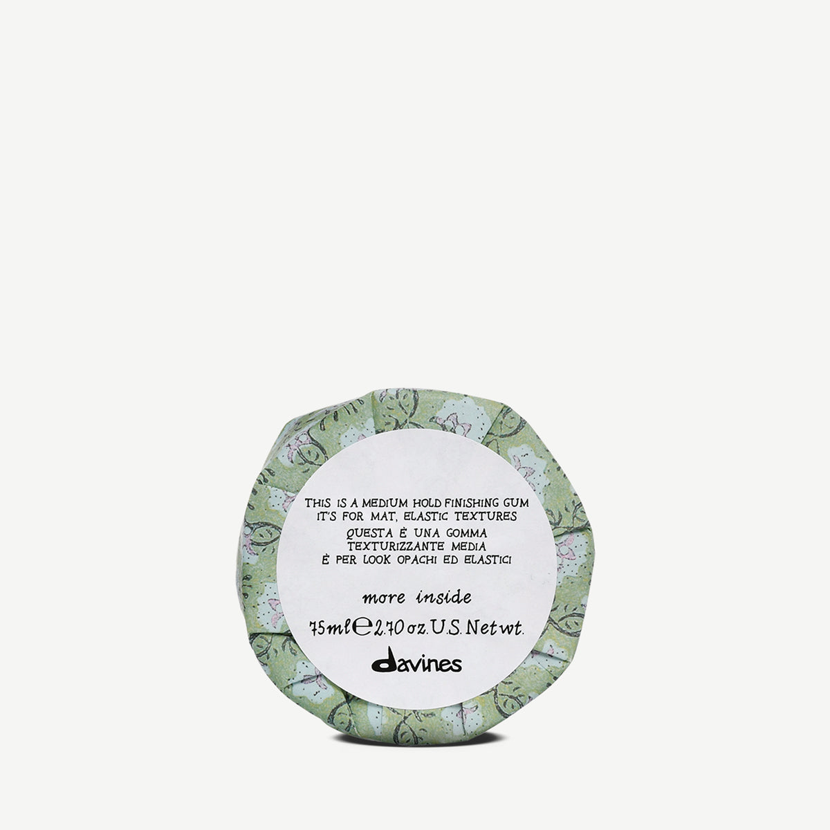 This is a Medium Hold Finishing Gum <p>Středně fixační guma pro konečnou úpravu, pro matující elastické textury</p>
75 ml Davines