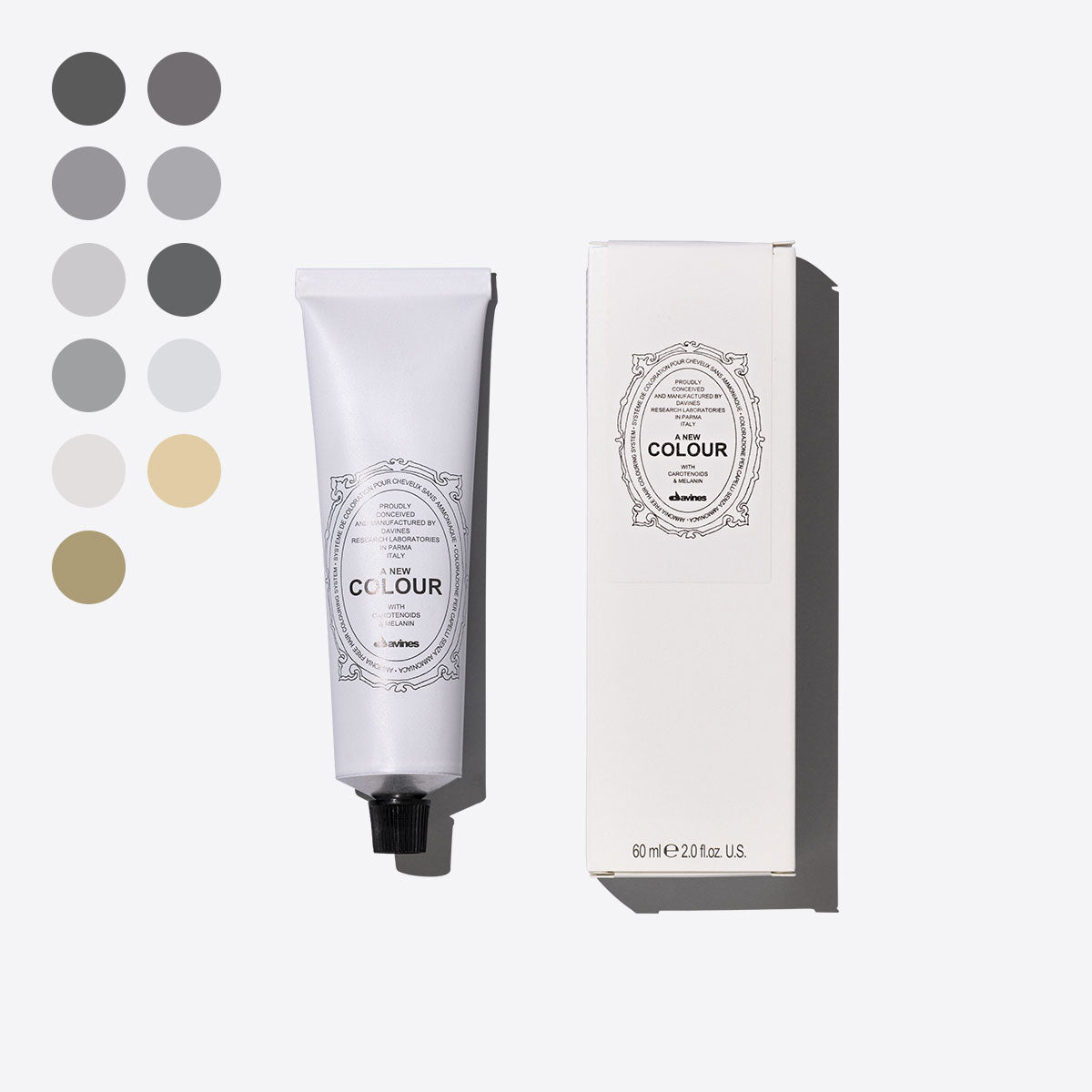 Ash / Popelavé odstíny <p>Permanentní barvící krém bez amoniaku.</p>
<p> 0 pz. Davines