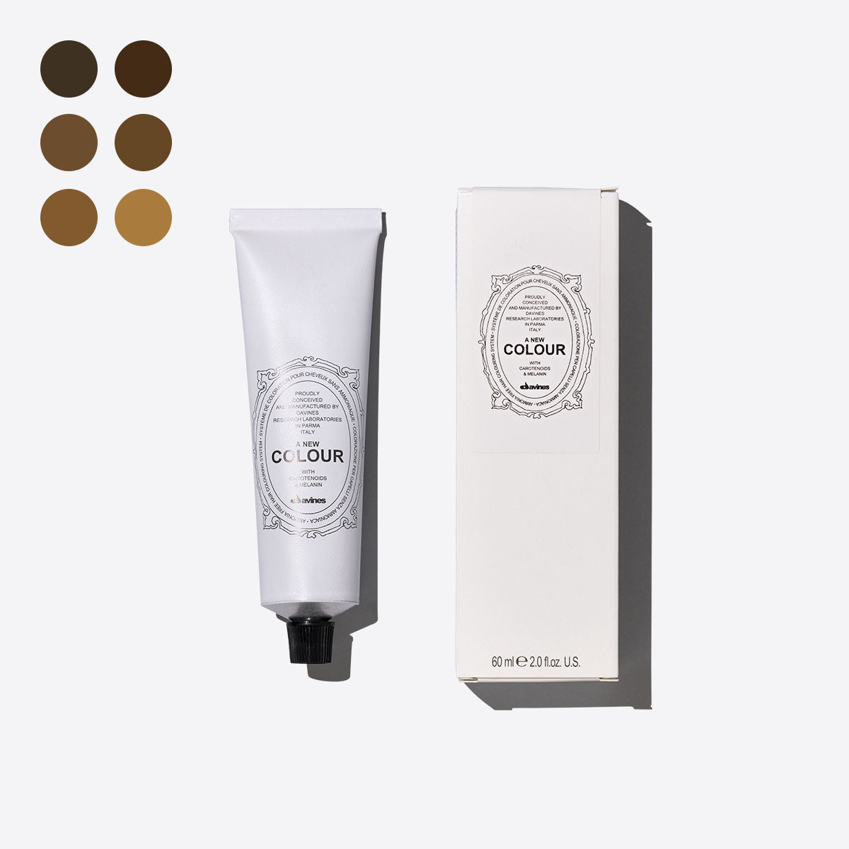 Browns / Hnědé odstíny <p>Permanentní barvící krém bez amoniaku.</p>
<p> 0 pz. Davines