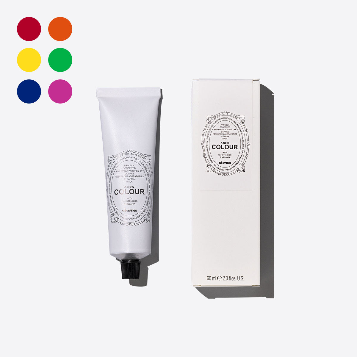 Pure colors <p>Permanentní barvící krém bez amoniaku.</p>
<p> 0 pz. Davines